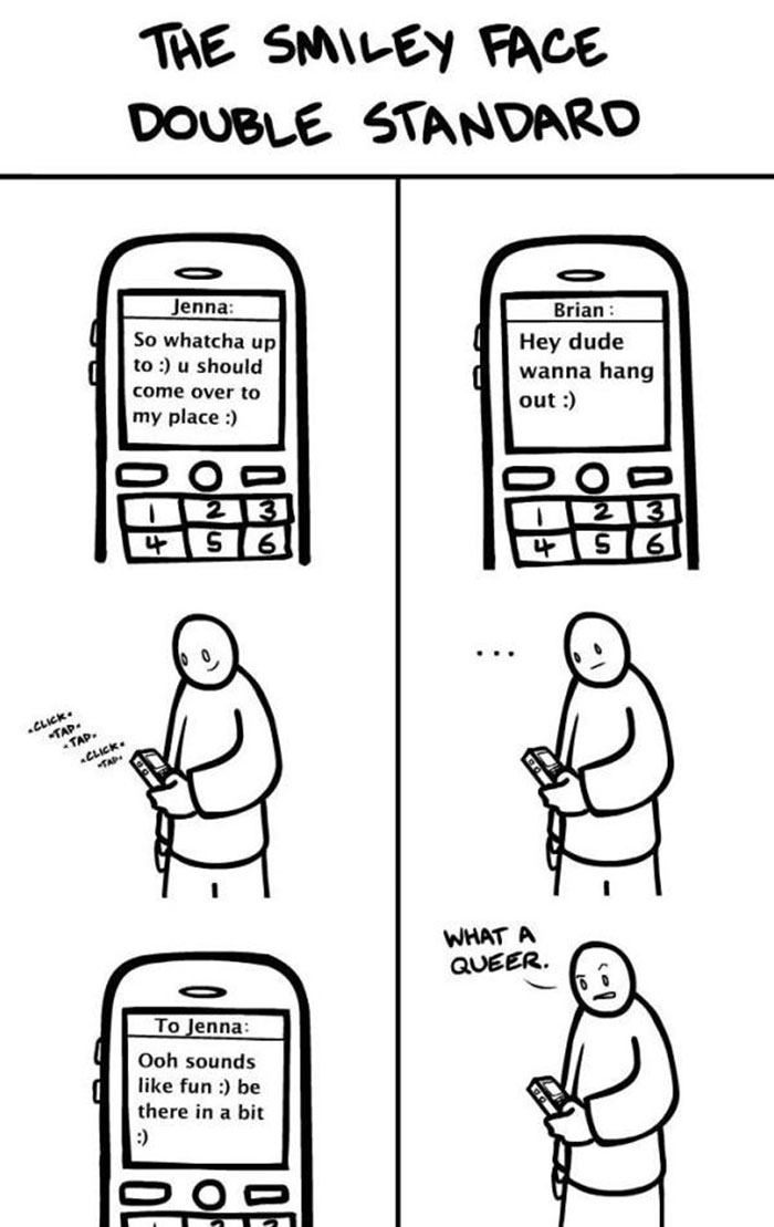 The Smiley Face Double Standard