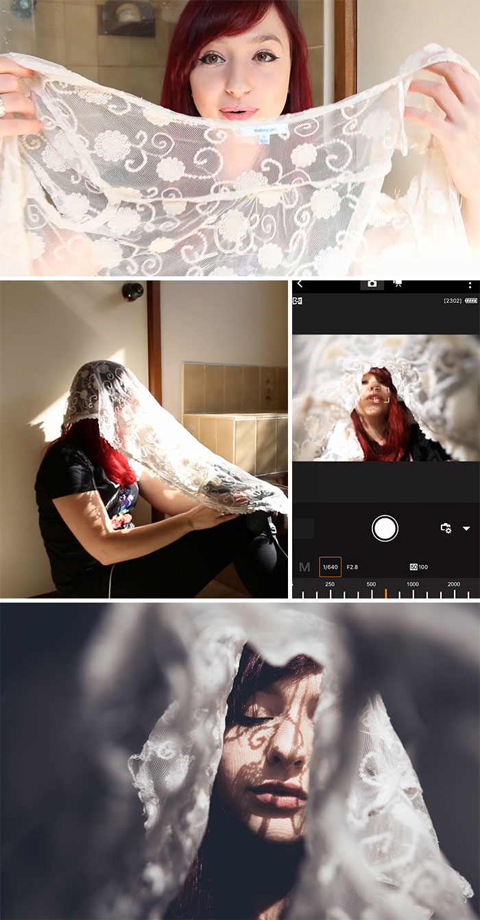 Create A Different Self Portrait Using Lace