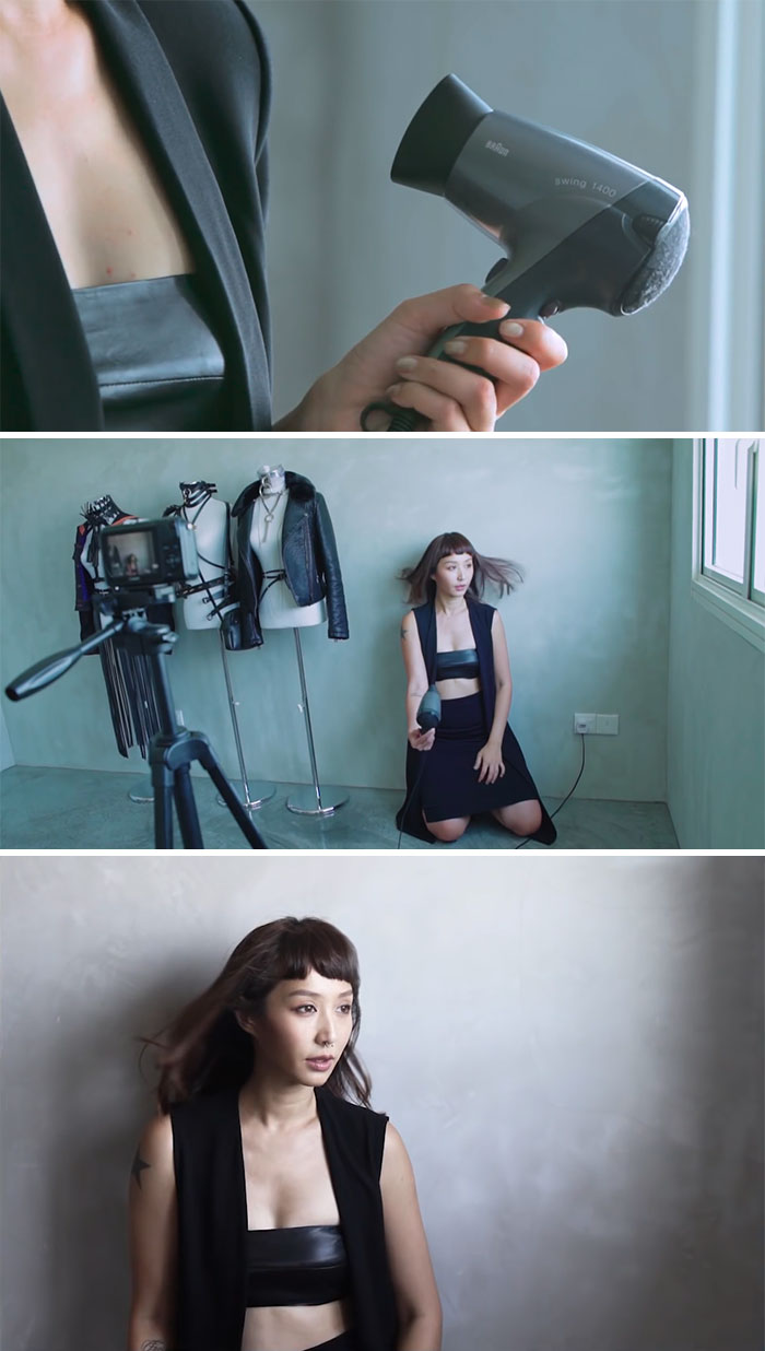 Use A Hair Dryer To Get A Stand Out Selfie