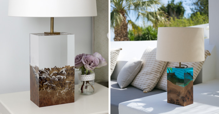 Iluka London Seamlessly Fuses Wood With Acrylic To Create A Stunning Collection Of Modern Table Lamps