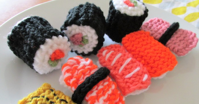Knit Your Own Amazingly Cute Sushi