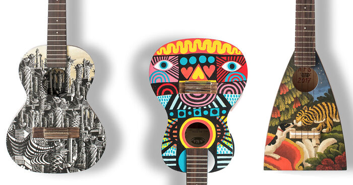 Art On Ukulele: Artists Adorn Ukuleles In Aid Of Charity