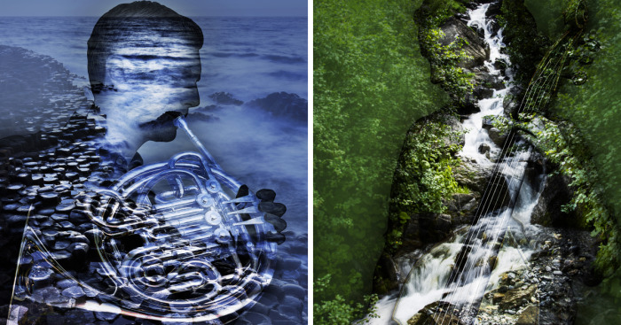 I Merged Two Pictures Together To Recreate Sounds With The Aim Of Showing What The World Could Look Like If People Were All Synesthetes