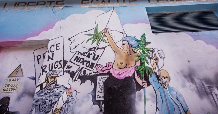 Cannabis Legalization Mural Instant Success In Vilnius