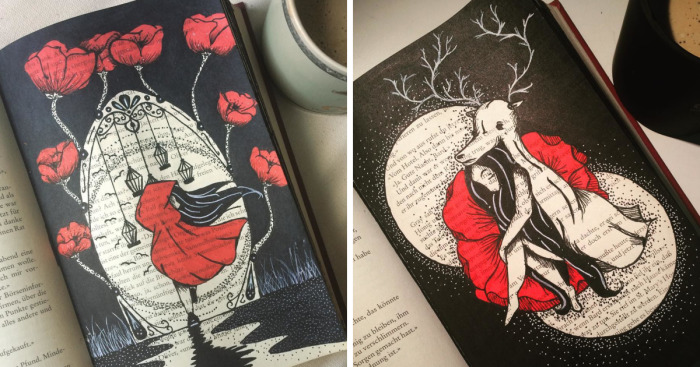 I Use Old Books To Create Art