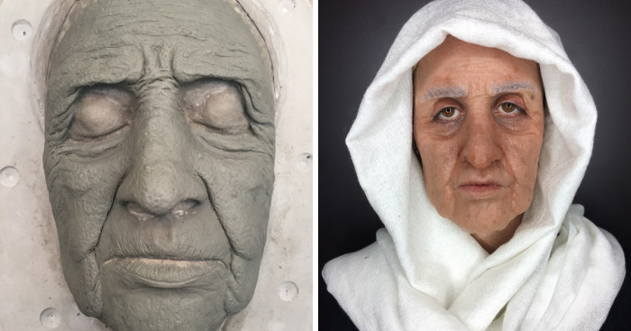 Makeup Student Creates Realistic Old Age Prosthetic