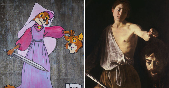 I Turn Caravaggio’s Masterpieces Into Graffiti