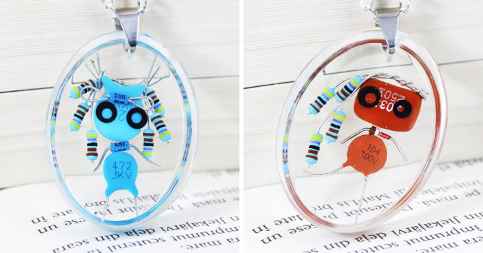 I Turned Electronic Components Into Tiny And Biggie Robots
