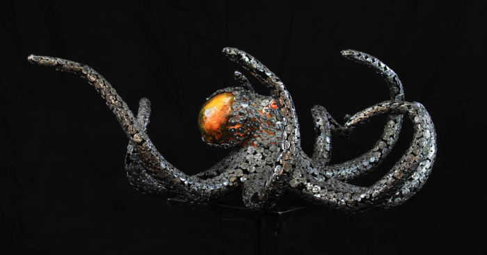 Self-Taught Sculptor Creates Beautiful Art From Scrap Metal