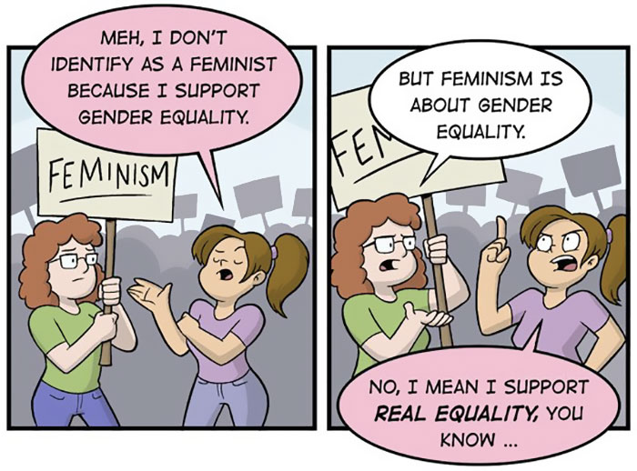 Controversial Comic Reveals What You're Really Saying When You Support Gender Equality, But Not Feminism Controversial Comic Reveals What You're Really Saying When You Support Gender Equality, But Not Feminism