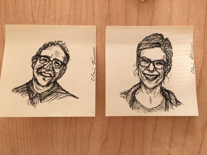 I Started Drawing Portraits On Post-It Notes At My Desk And Now I Cannot Stop I Started Drawing Portraits On Post-It Notes At My Desk And Now I Cannot Stop