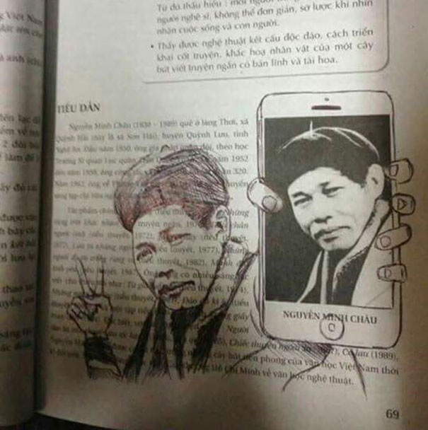 Funny Textbook Drawing