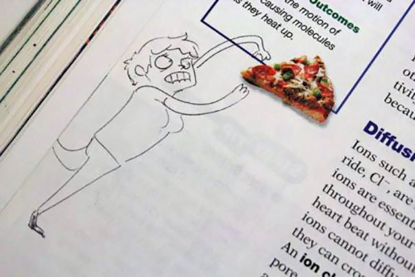 Funny Textbook Drawing