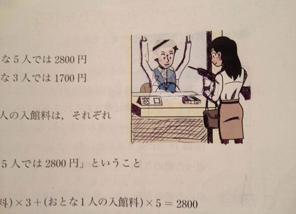 Funny Textbook Drawing