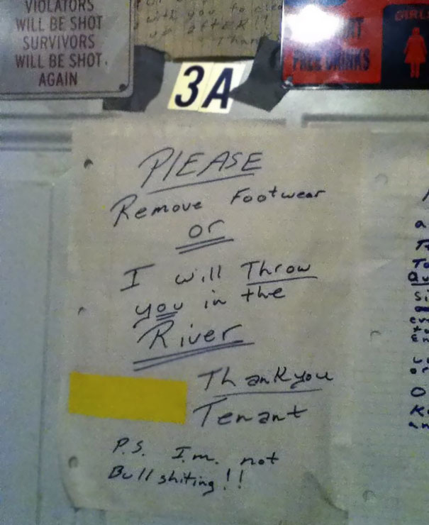 I Just Moved Into My New Apartment And This Is My Neighbours Door