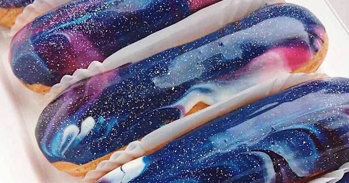 Ukrainian Bakery Creates Galaxy Eclairs That Look Too Good To Eat