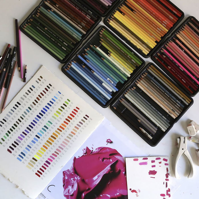 This Is Not What It Looks Like! These Giant Paint Blobs Are Actually Pencil Drawings