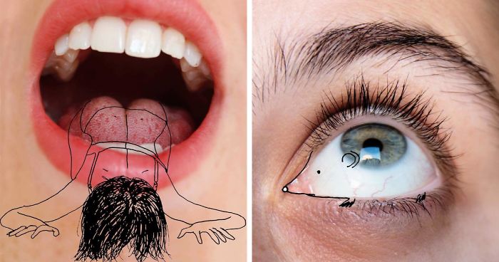 Israeli Artist Draws Doodles On Herself To Change The Way We Think About Our Bodies (NSFW)