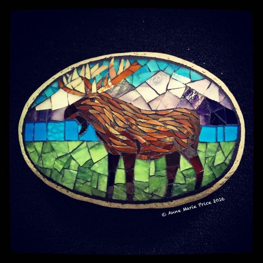 I Create Mosaics On Stone For My Garden I Create Mosaics On Stone For My Garden