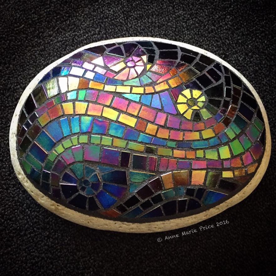 I Create Mosaics On Stone For My Garden