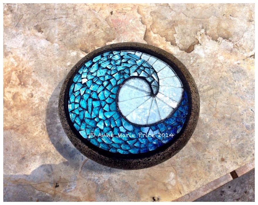 I Create Mosaics On Stone For My Garden