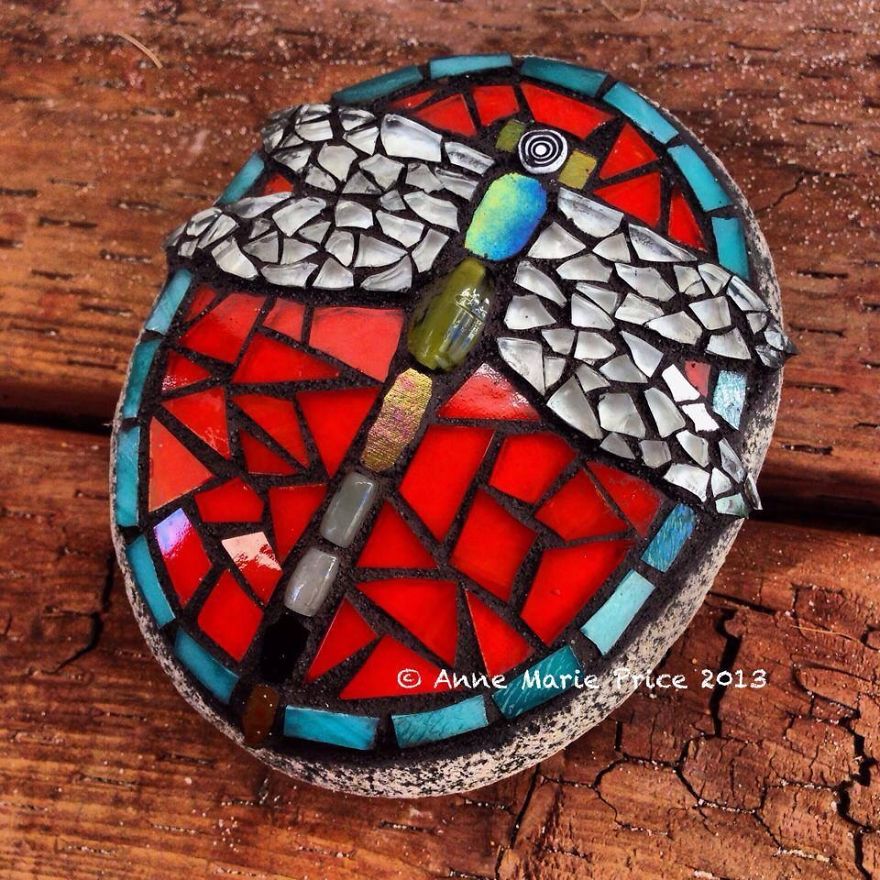 I Create Mosaics On Stone For My Garden I Create Mosaics On Stone For My Garden