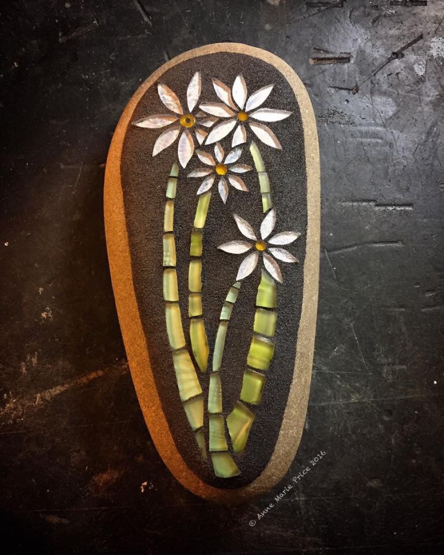 I Create Mosaics On Stone For My Garden I Create Mosaics On Stone For My Garden