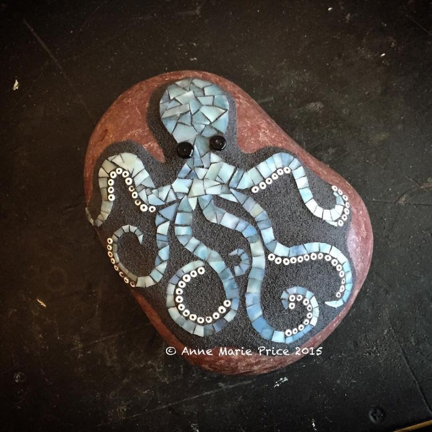 I Create Mosaics On Stone For My Garden