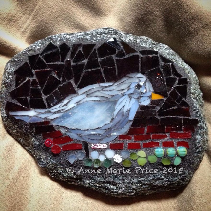 I Create Mosaics On Stone For My Garden I Create Mosaics On Stone For My Garden