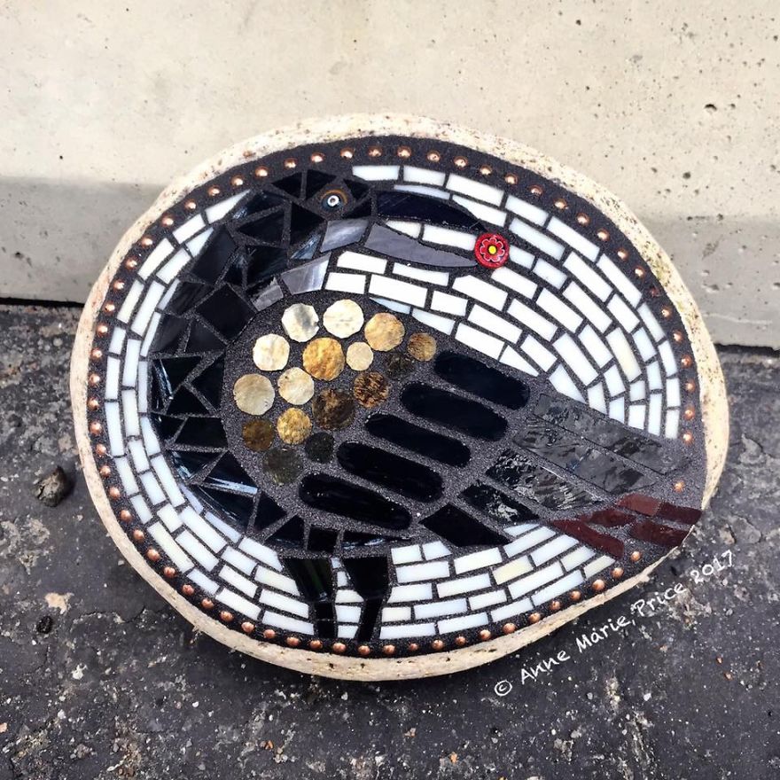 I Create Mosaics On Stone For My Garden I Create Mosaics On Stone For My Garden