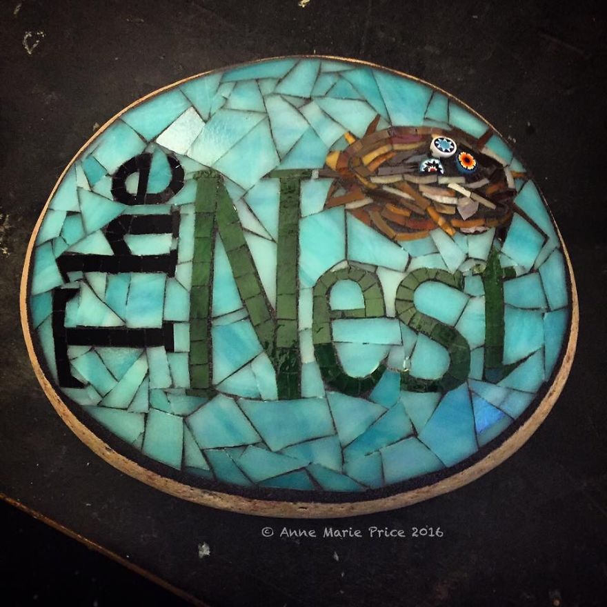 I Create Mosaics On Stone For My Garden I Create Mosaics On Stone For My Garden