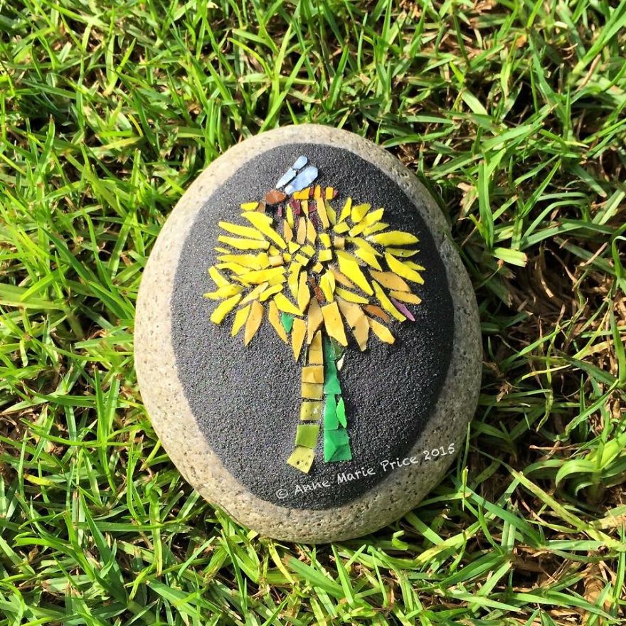 I Create Mosaics On Stone For My Garden
