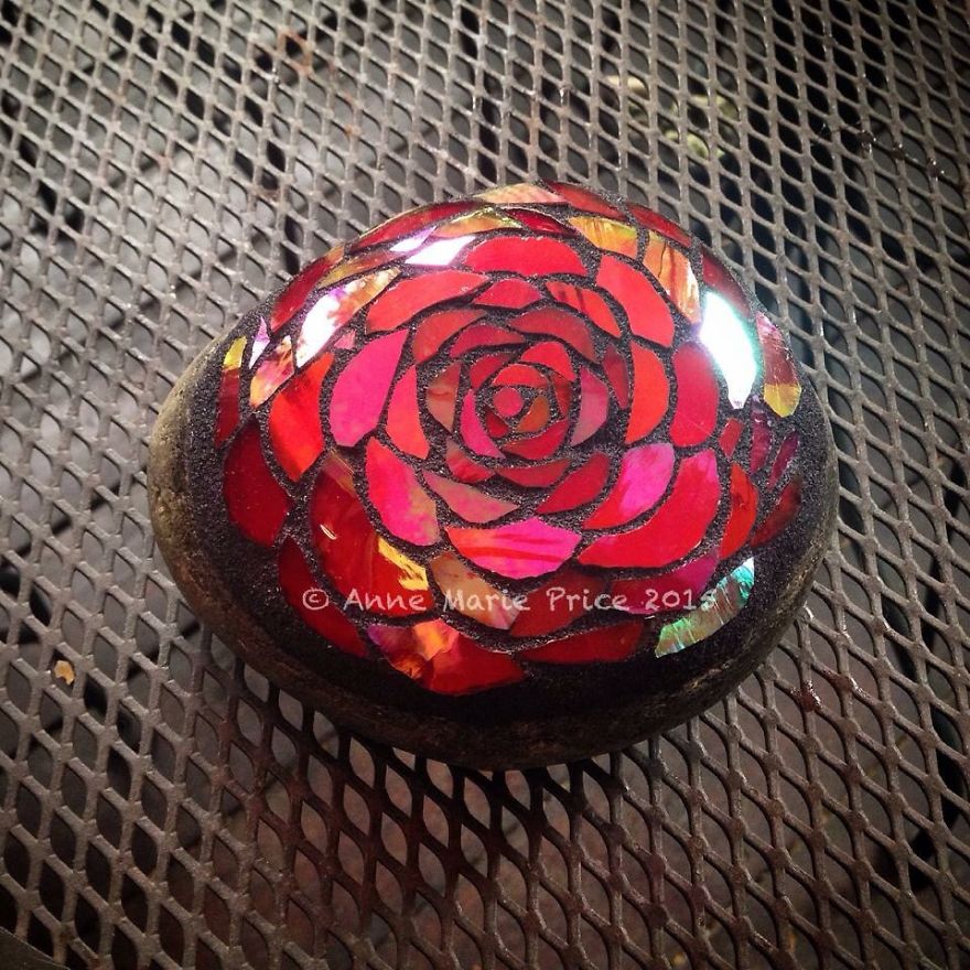 I Create Mosaics On Stone For My Garden
