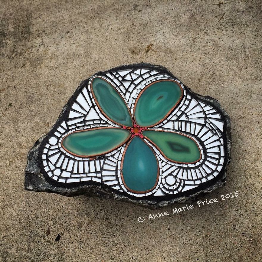 I Create Mosaics On Stone For My Garden