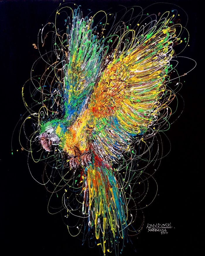 I'm A Nurse And I Use Syringes To Paint In My Free Time