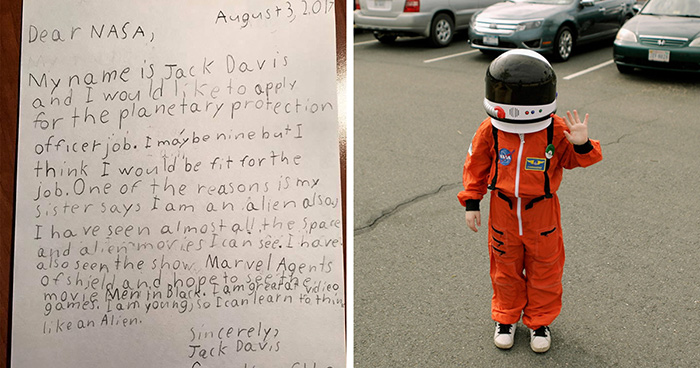 Este niño de 9 años solicitó trabajo en la NASA, y así le respondieron