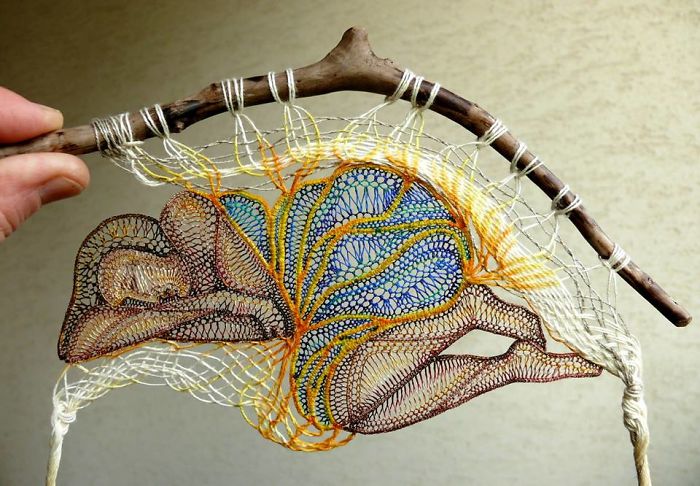 Lace Embroidery Sculpture