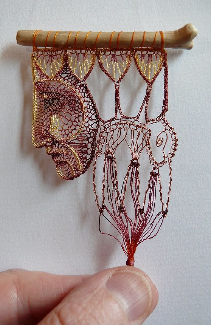 Lace Embroidery Sculpture