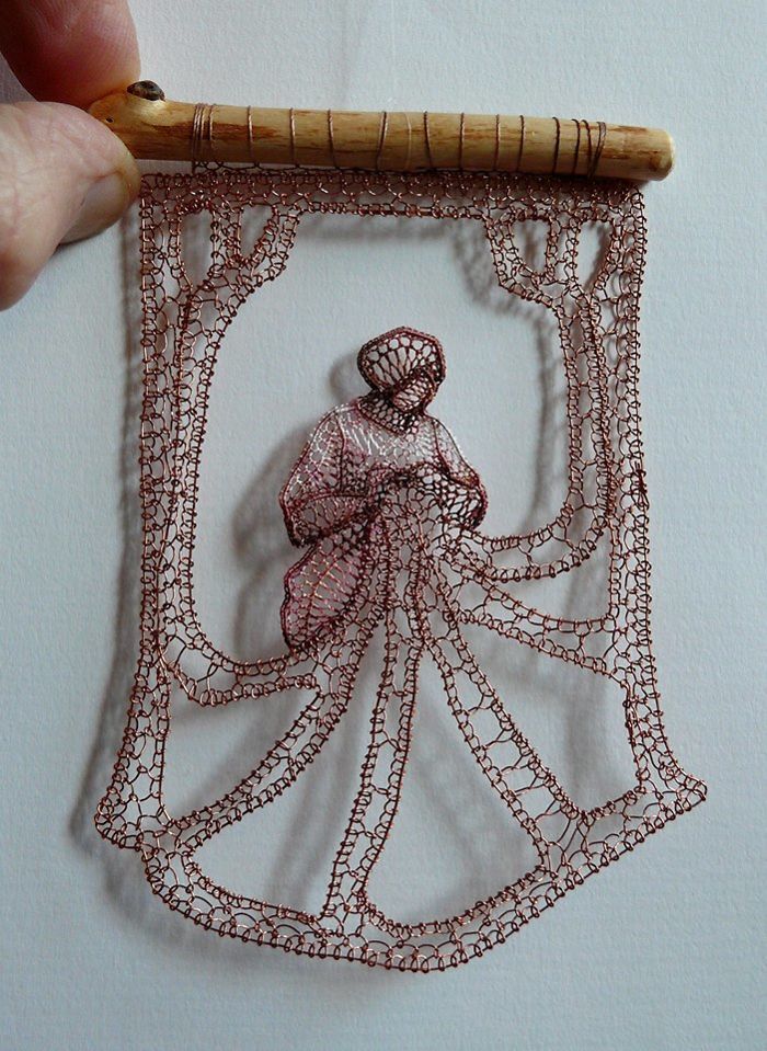 Lace Embroidery Sculpture