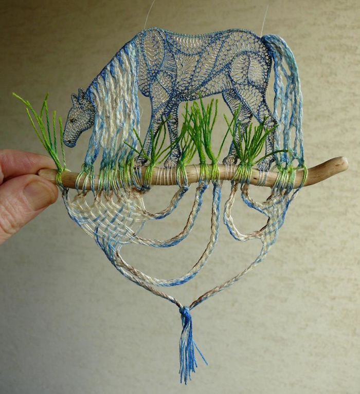 Lace Embroidery Sculpture