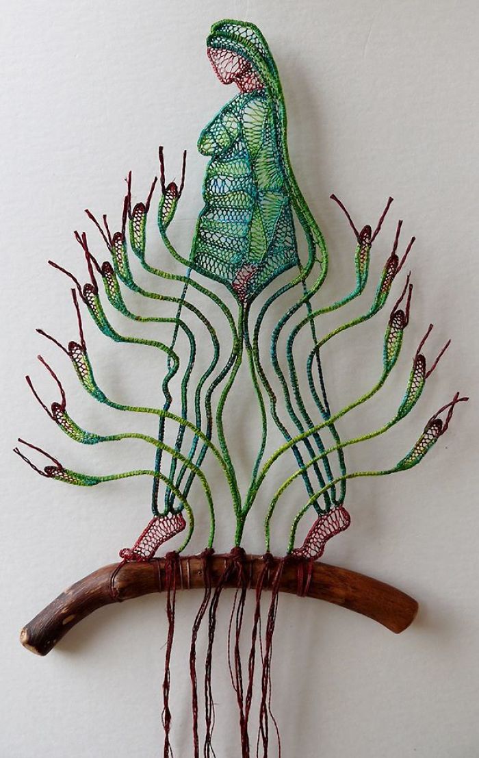 Lace Embroidery Sculpture