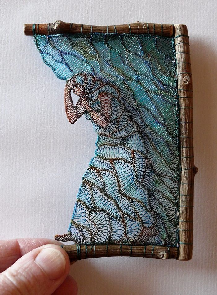 Lace Embroidery Sculpture