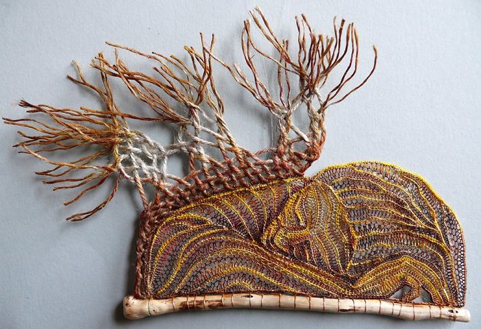 Lace Embroidery Sculpture