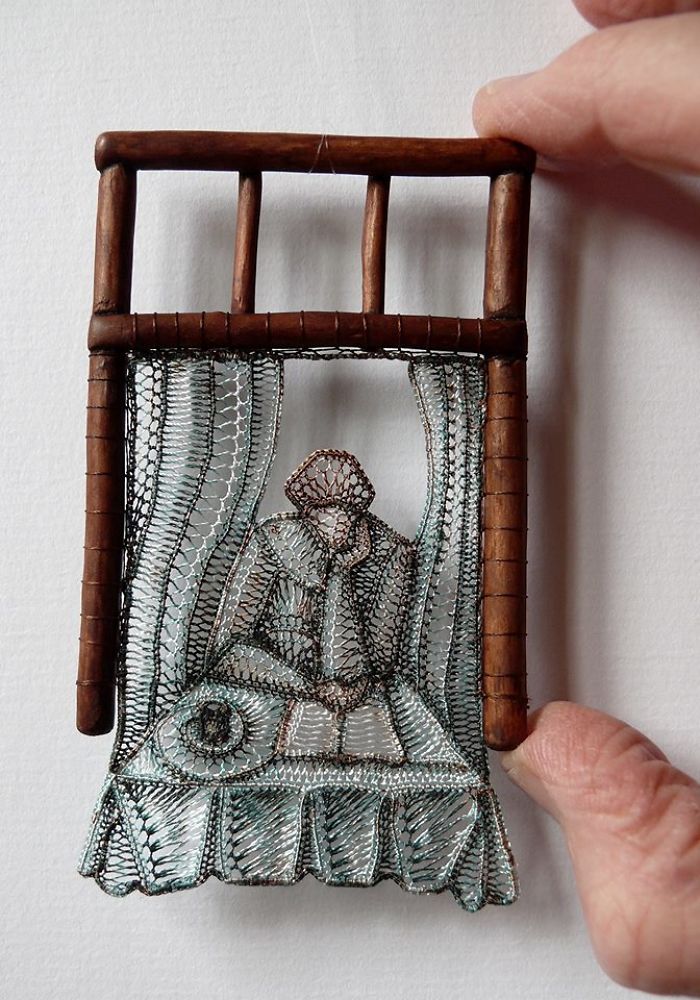 Lace Embroidery Sculpture