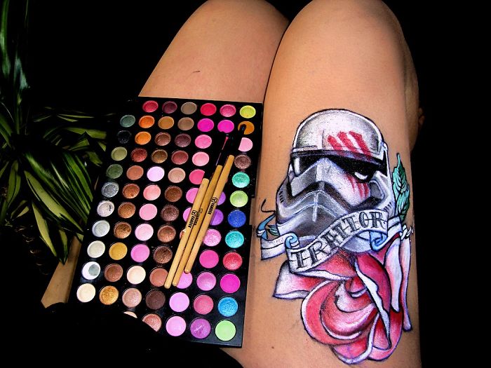 Tied Up Makeup /body Painting /land Of Twisted