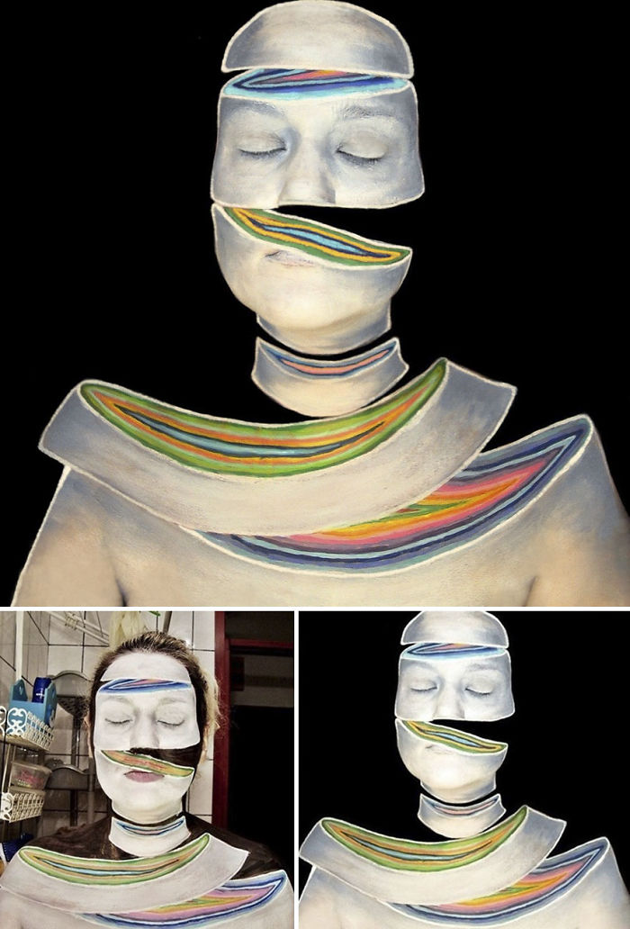 Tied Up Makeup /body Painting /land Of Twisted