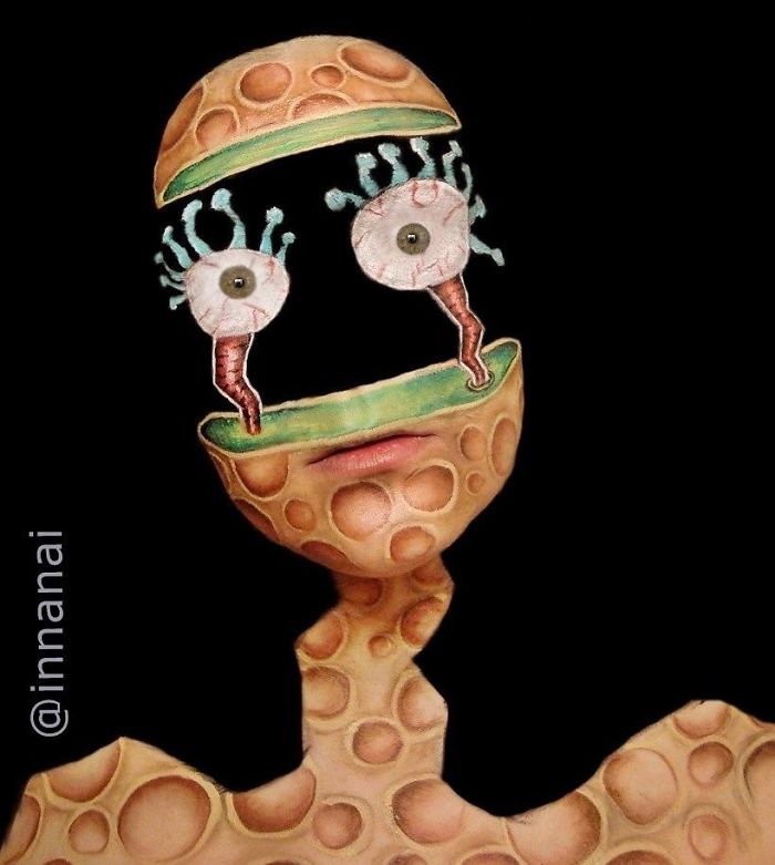 Tied Up Makeup /body Painting /land Of Twisted