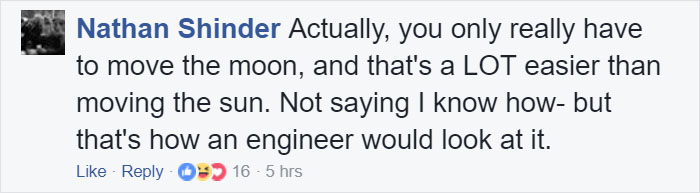 This Mom Just Asked To Reschedule Solar Eclipse, And The Internet Can't Take It This Mom Just Asked To Reschedule Solar Eclipse, And The Internet Can't Take It