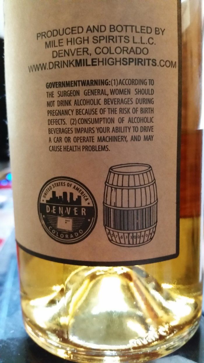The Barcode On This Bottle Of Bourbon Is A Barrel