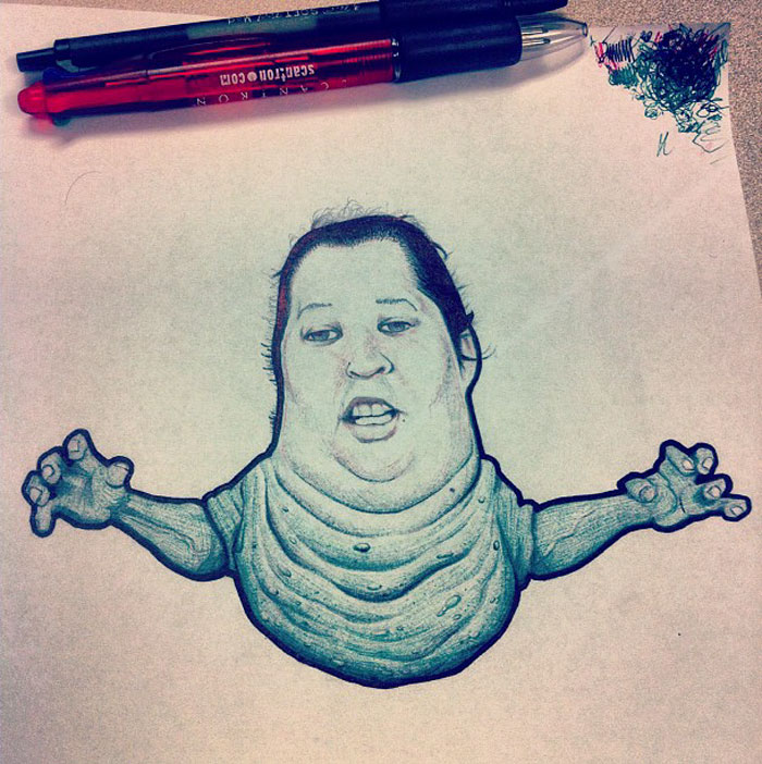 I Don't Know Why I Drew This. I Get Very Bored At Work.